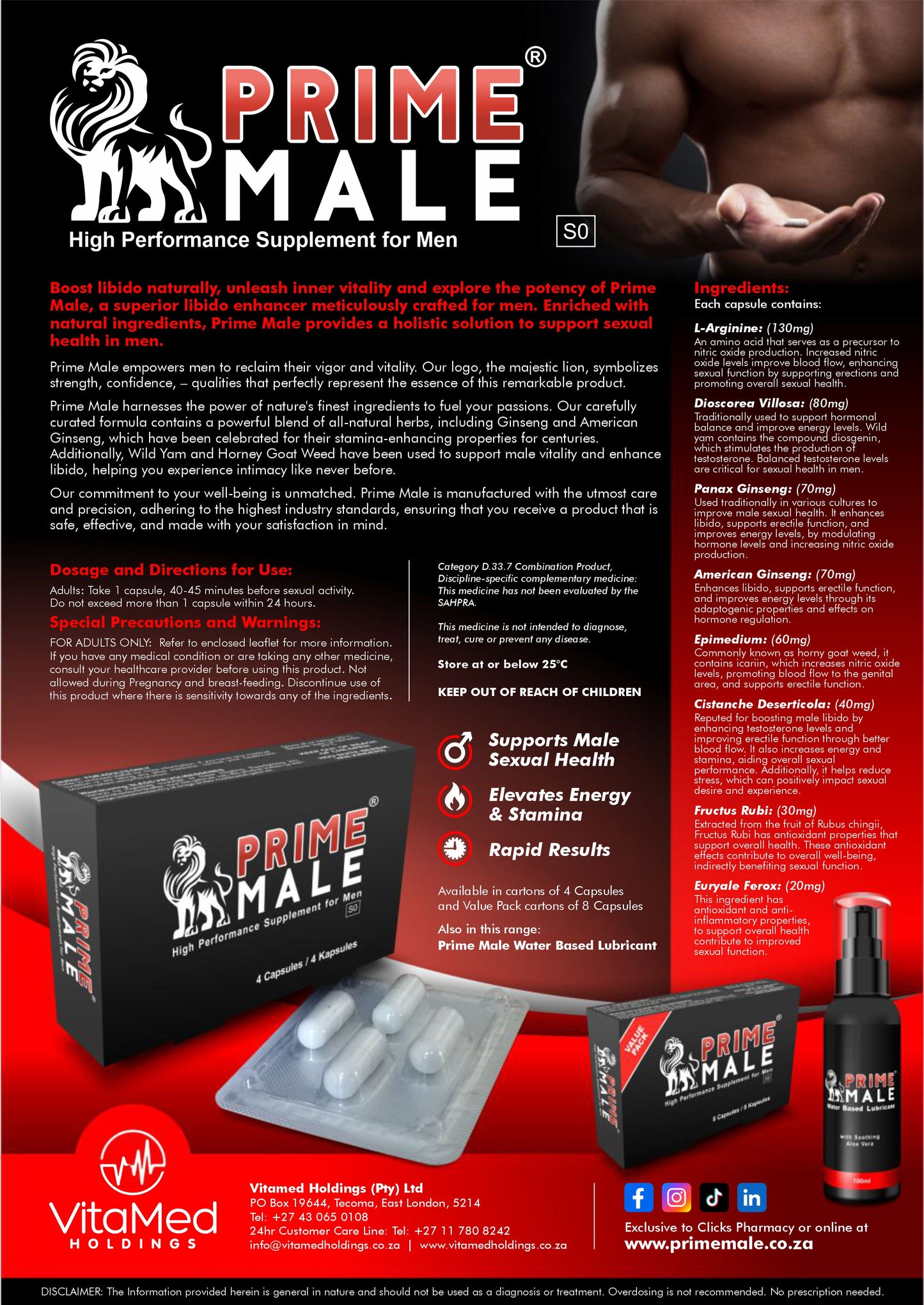 Prime Male 8 pack